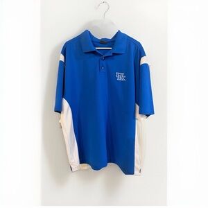 Pro Edge XL Men’s Kentucky Wildcats Polo in Blue and White UK NCAA